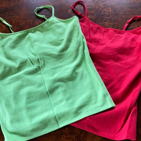 dressbarn Tops - NWOT - Dressbarn - Ladies Camisole Tops (2) (Green and Red)
